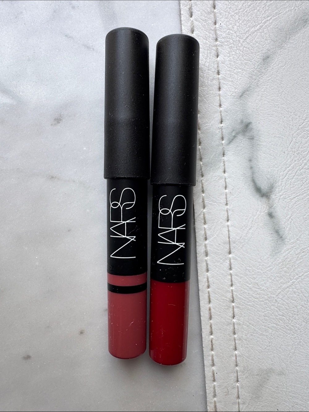 NARS Rikugen satin and Cruella matte lip pencil New